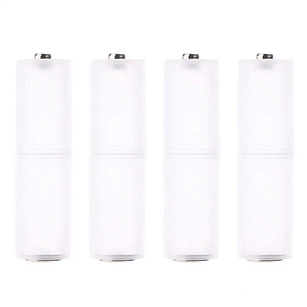 4Pcs AAA To AA Size Cell Battery Box Converter Adapter Batteries Holder Plastic Case Switcher for AAA To AA Battery