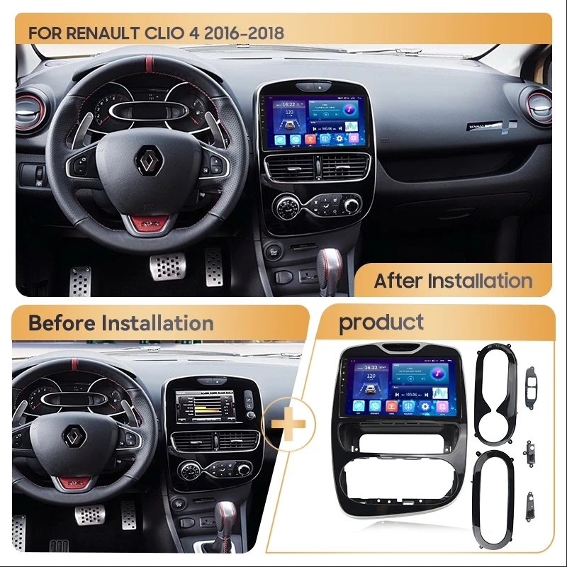 MAMSM Car Radio for Renault Clio 4 2016-2018 10.1Inch Android Multimedia Video Audio Player Auto Carplay Stereo 2din Autoradio