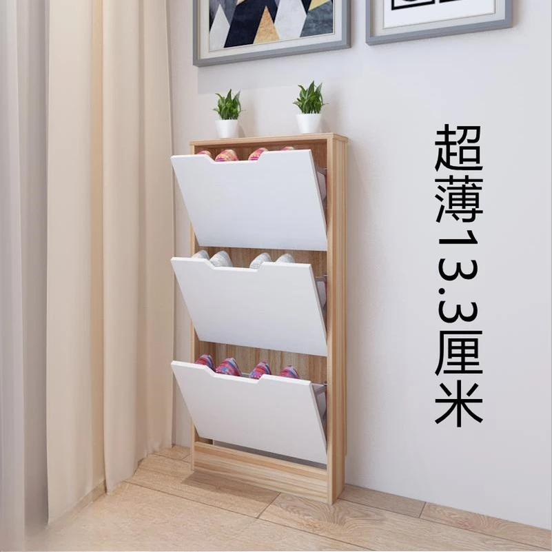 Ultra thin shoe rack, simple doorstep, small and extremely narrow, super narrow shoe cabinet, 14cm narrow version