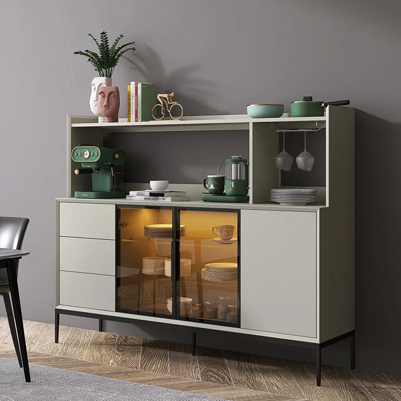 

Итальянский минималистичный обеденный боковой шкаф из цельного дерева, скандинавский чайный шкаф, шкафчик у стены, бытовой шкаф для хранения