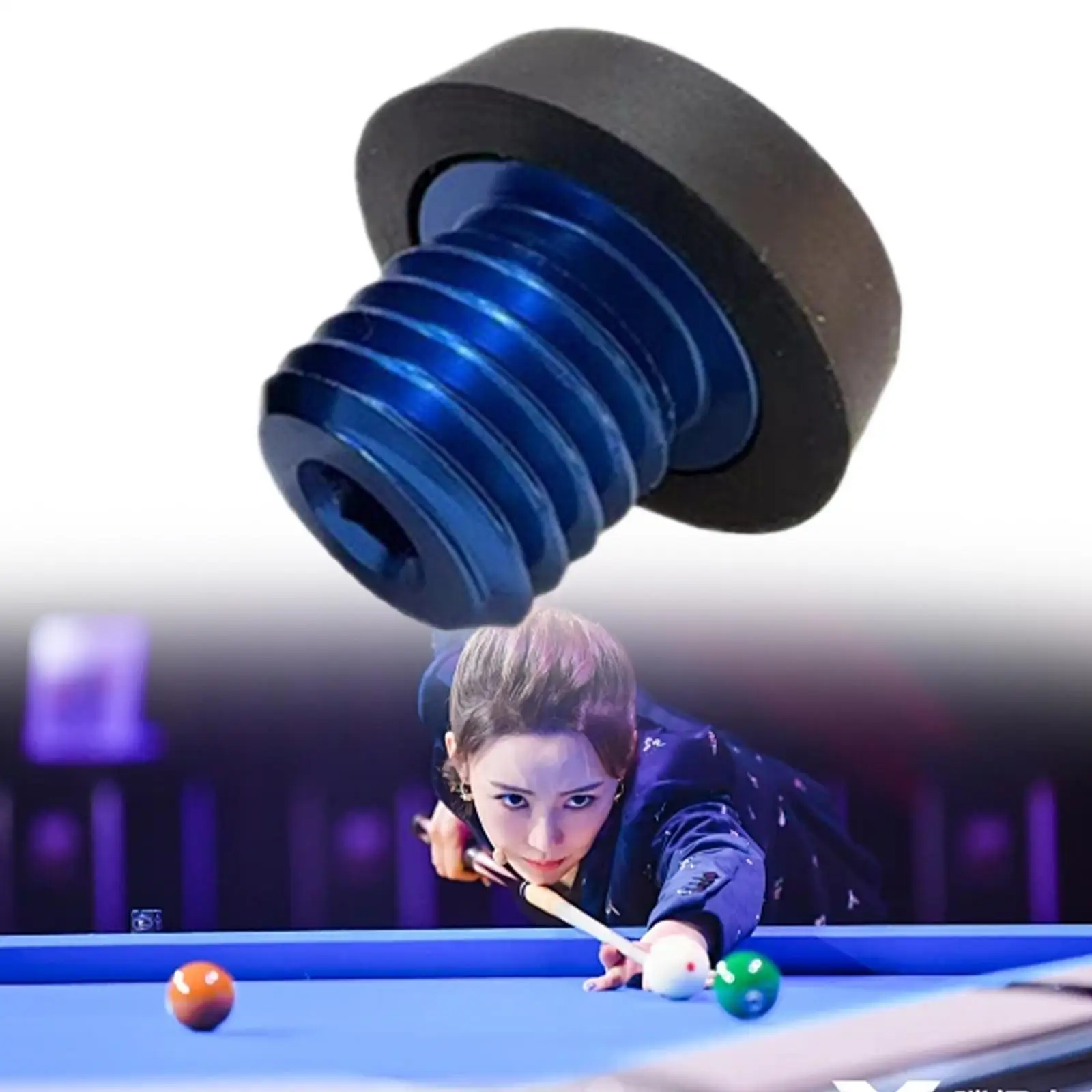 Biljartkeu Bodemplug Praktische Valbestendige Biljartkeu Staart Cover Protector Lichtgewicht Pool Stick Butt Accessoires