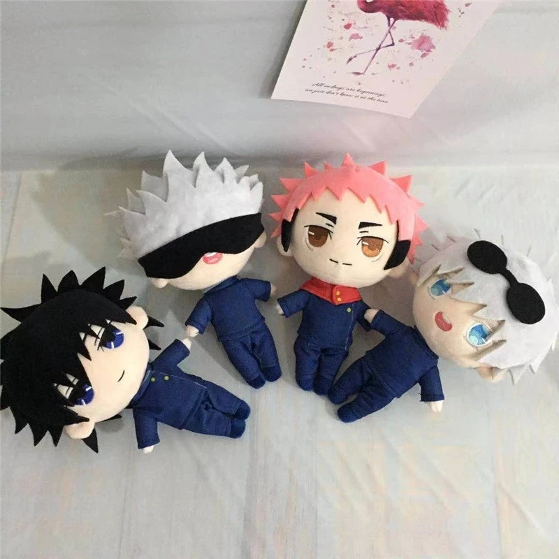 

20cm Jujutsu Kaisen Gojo Satoru Plush Yuji Itadori Fushiguro Megumi Soft Stuffed Toys Dolls Plushie Gift