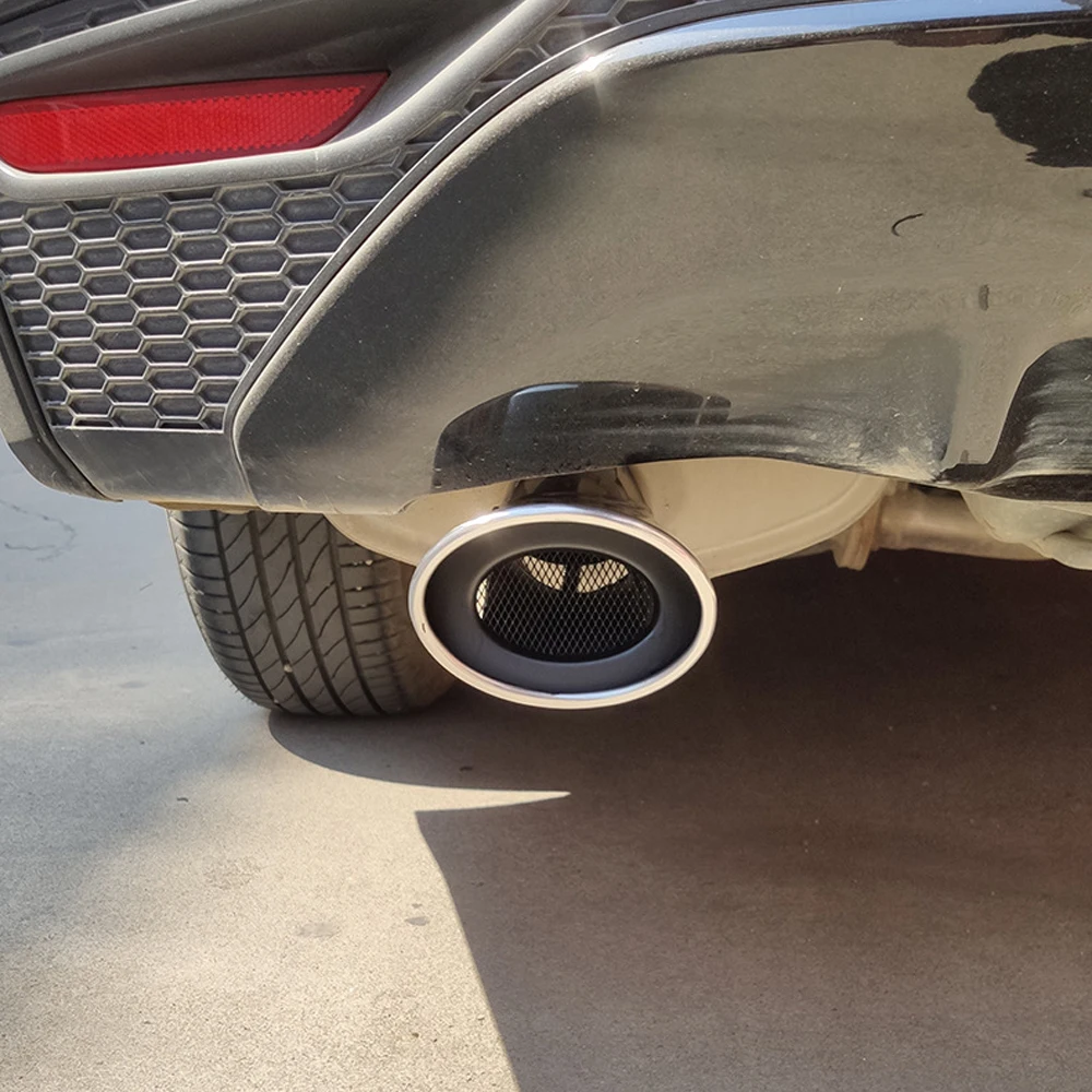1Pcs Car Exhaust Tip for Honda Civic 10th Gen 4dr Sedan 2016 2017 Exterior Accessories Rear Exhaust Muffler Tip End Pipe