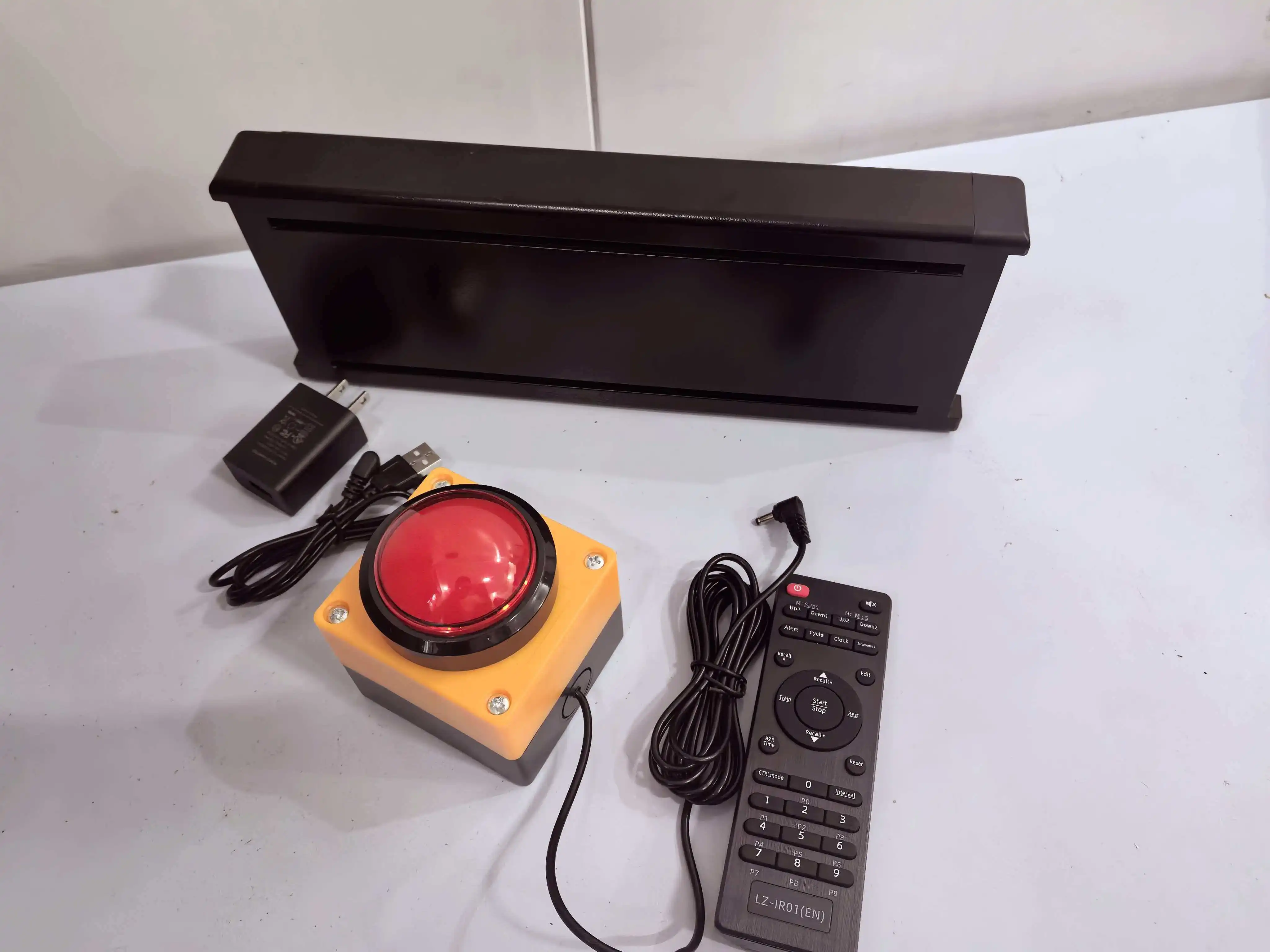 Rechargeable Large Screen Timer with Hand Clap Button Remote Control Built-in Lithium Battery Outdoor Usable Timer