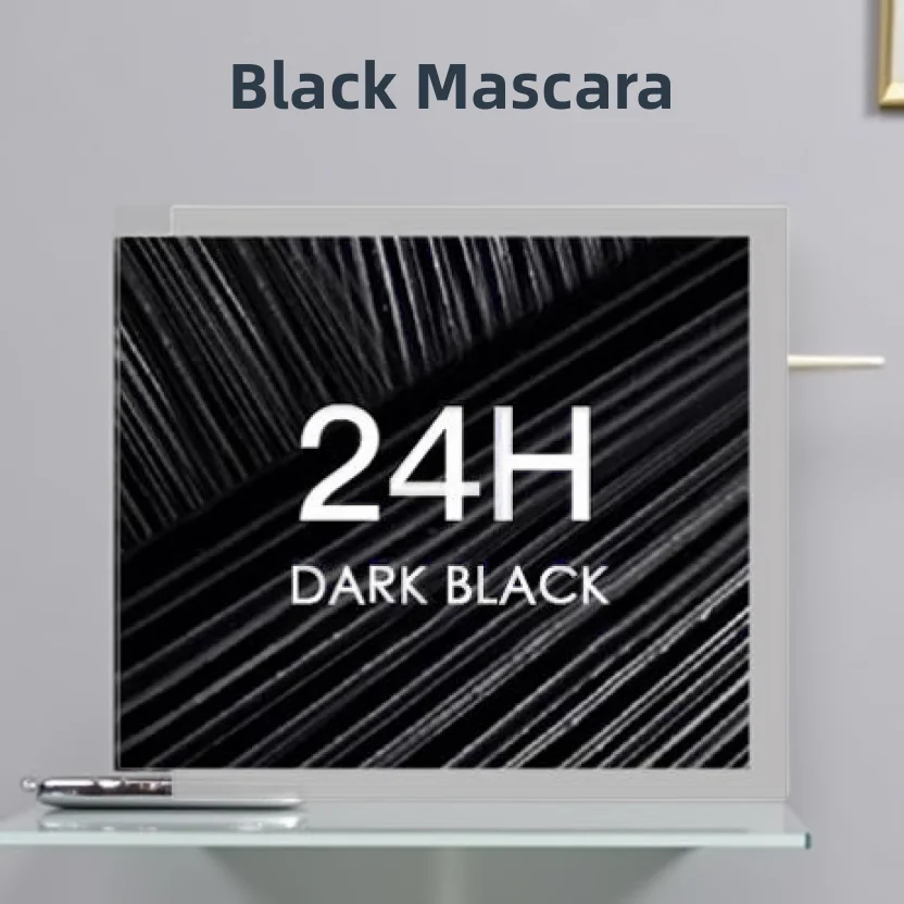 QIBEST Black Mascara Eyelashes Mascara 4D Silky Eyelashes Lengtheni...