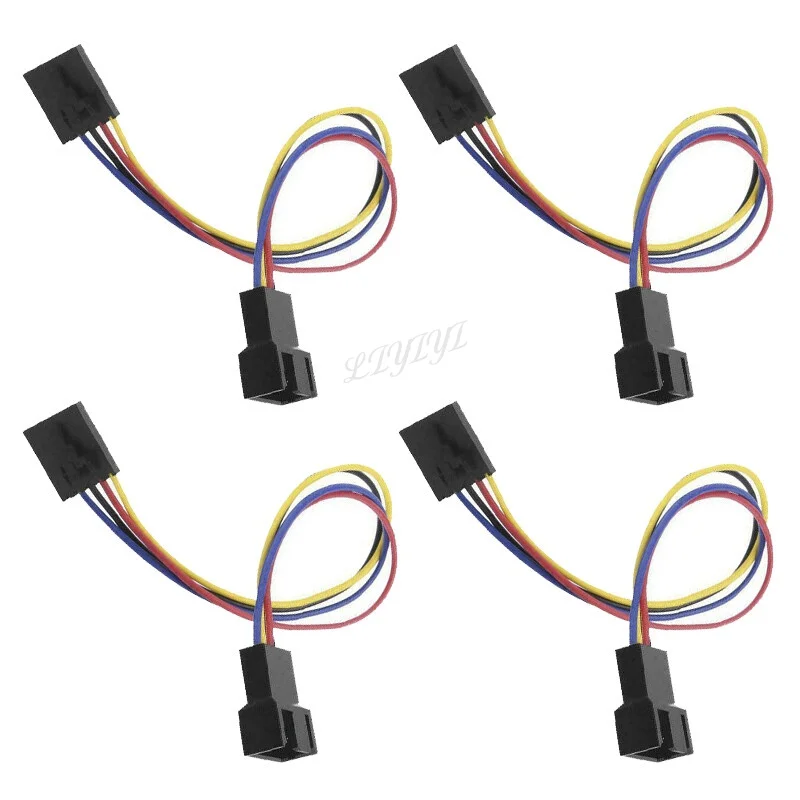 4 Pack 5Pin to 4Pin Standard PC Fan Adapter for Dell