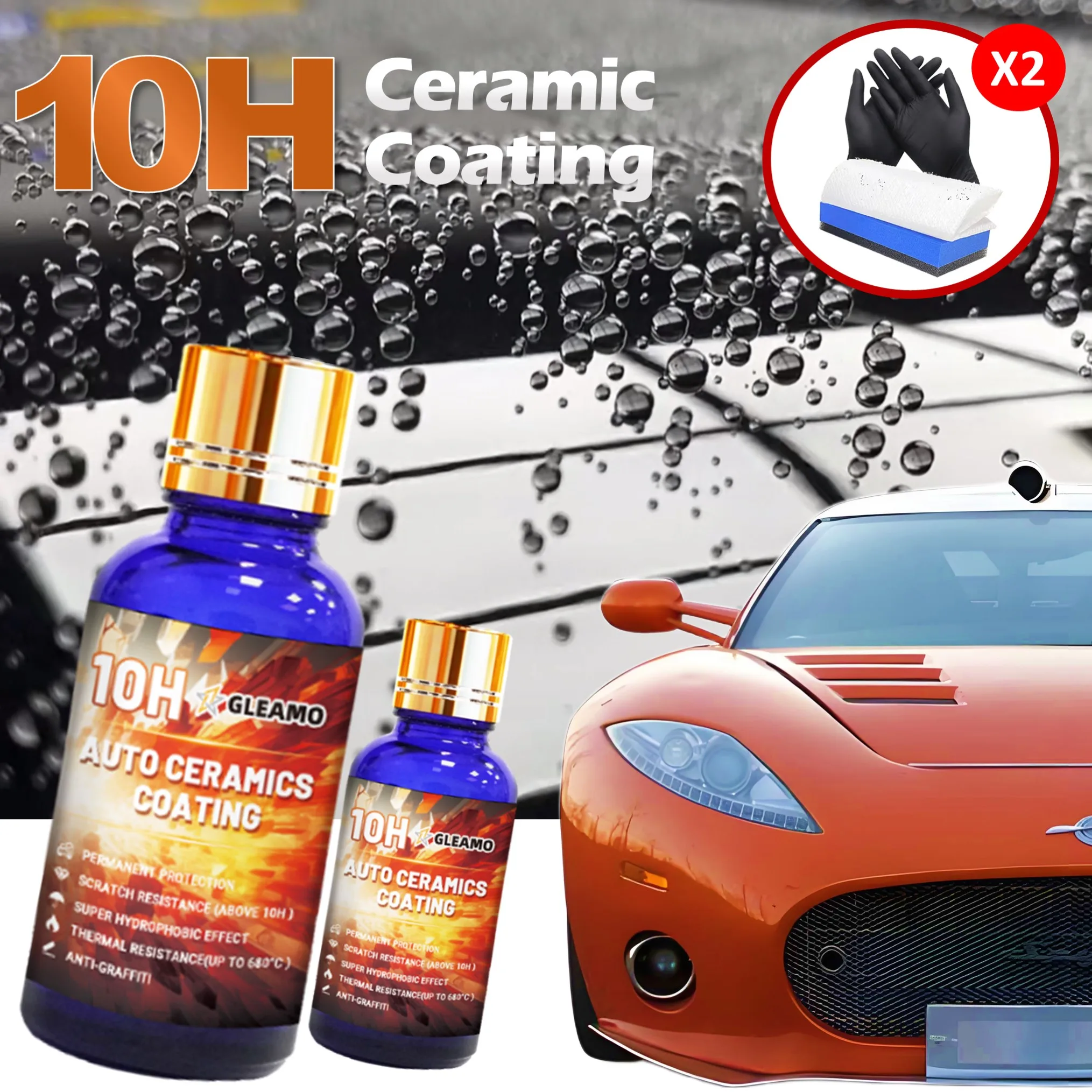 

Экстремально гидрофобное керамическое покрытие 10H — долговечность, устойчивость к царапинам, защита от царапин для автомобиля, простой в использовании комплект