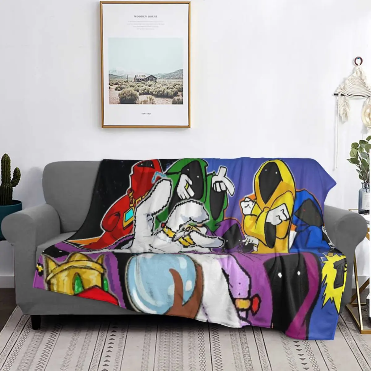 

Shadow Wizard Money Gang We Love Casting Spells Blanket Soft Flannel Throw Blanket Plush for Bed Living room Picnic Travel Home