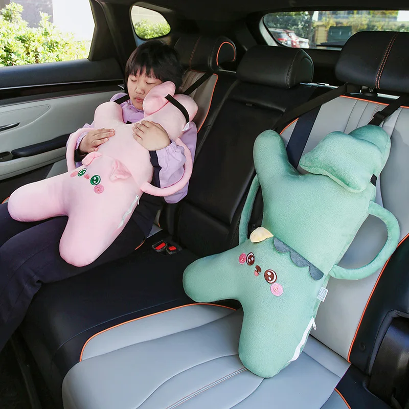 

Children Car Seat Belt Pillow Anti-Strangle Neck Soft Car Seat Belt Accessory Backseat Sleeping Long-Distance Travel Car Pillow