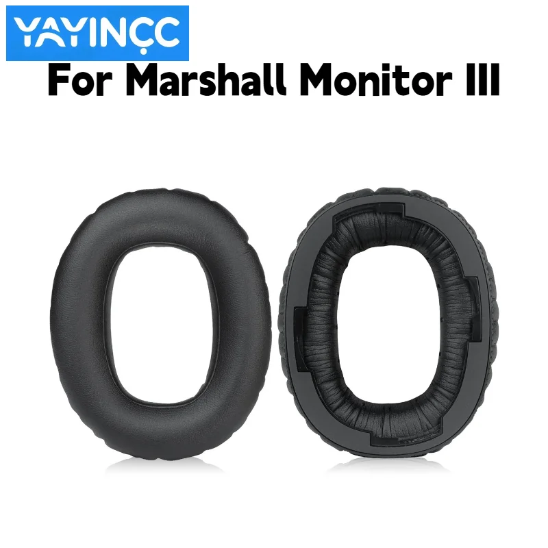 YAYINCC Ersatz-Ohrpolster aus Protein-Skin-Memory-Schaum mit Schnalle für Marshall Monitor IIl Kopfhörer, Ersatzteile für Ohrmuscheln – Detail 5