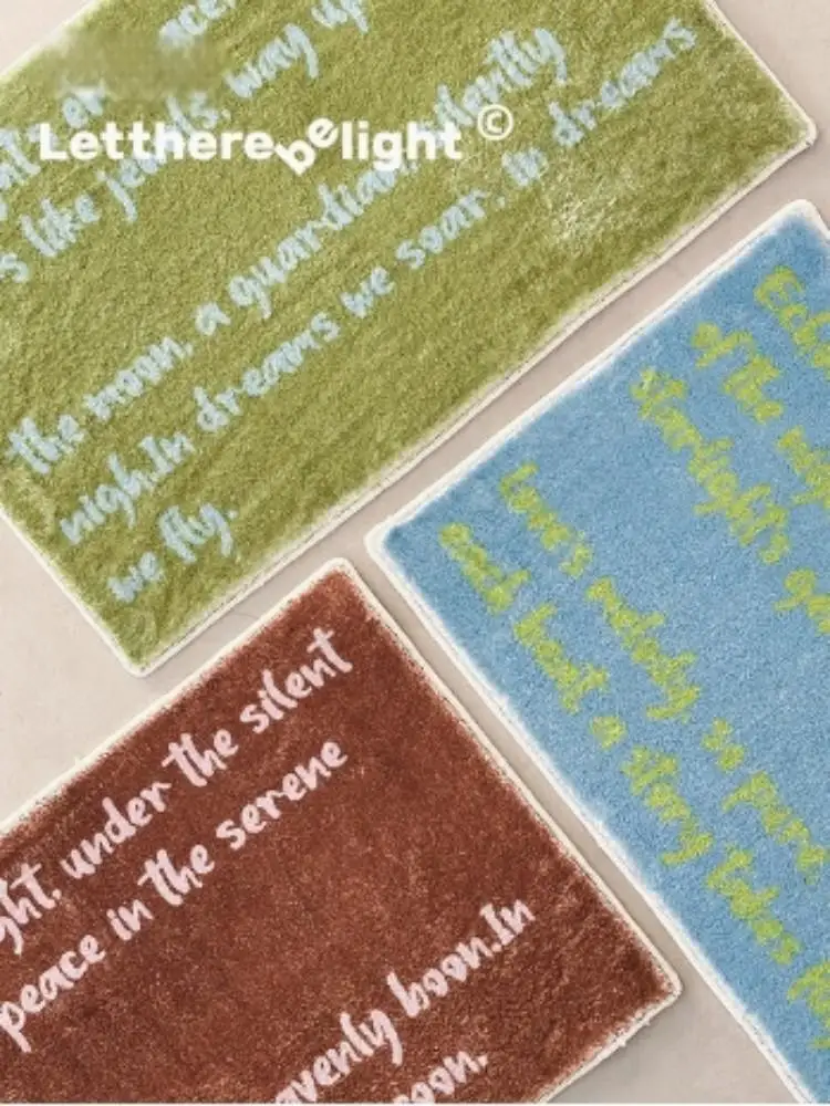 Alfombra VIKAMA Ins para dormitorio de niña, alfombra romántica Vintage para cama, alfombra para ventana salediza, alfombra para pies, alfombra para sala de estar, alfombra para puerta de entrada, decoración del hogar