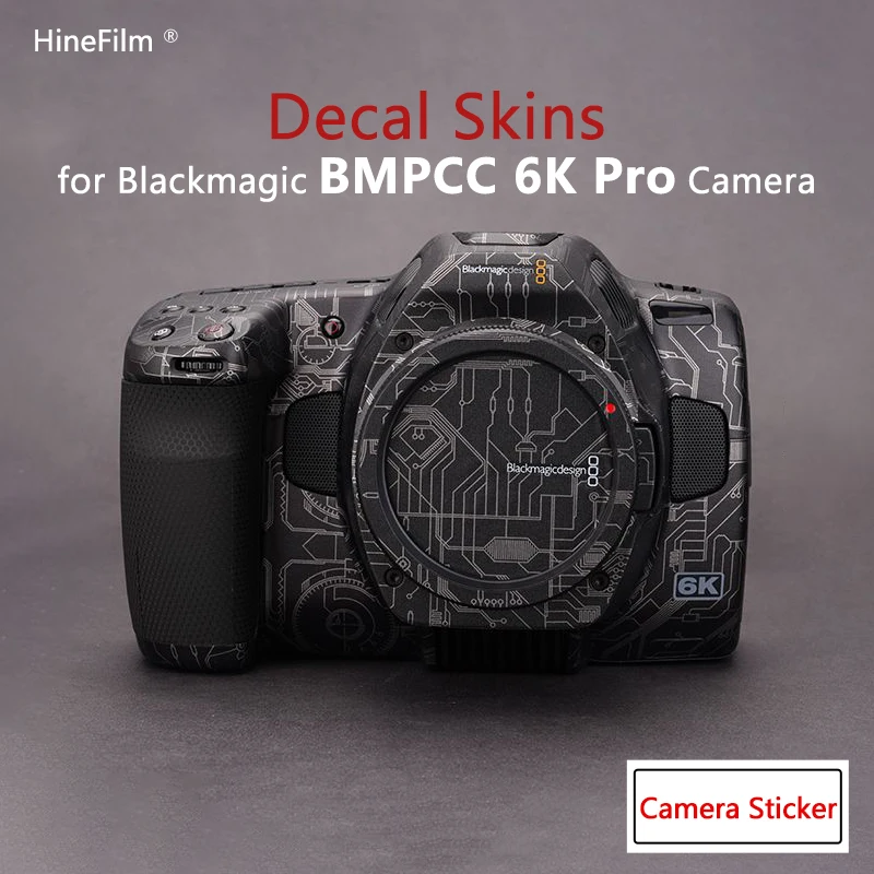 

BMPCC 6K Pro Camera Wrap Skin for Blackmagic Pocket Cinema Camera 6K Pro Camera Premium Decal Skin Protective Cover Sticker