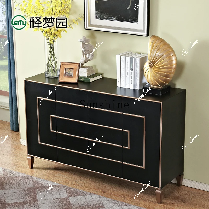 European-style foyer entrance decorative storage neoclassical postmodern TV shoe cabinet 3016  FT