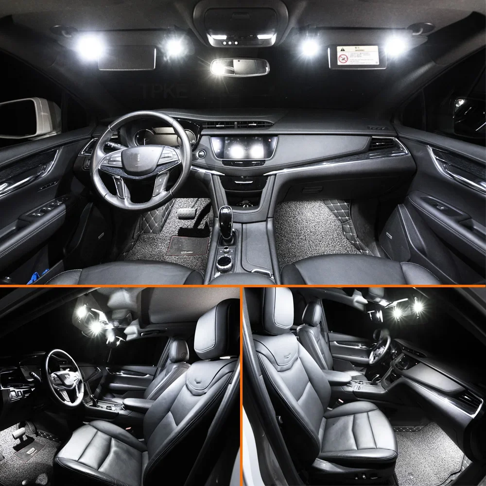 14 قطعة Canbus ل Volkswagen VW Golf 5 MK5 2006-2009 LED الداخلية القراءة خريطة قبة المرآة البالونية Footwell طقم إضاءة لمبات السيارة