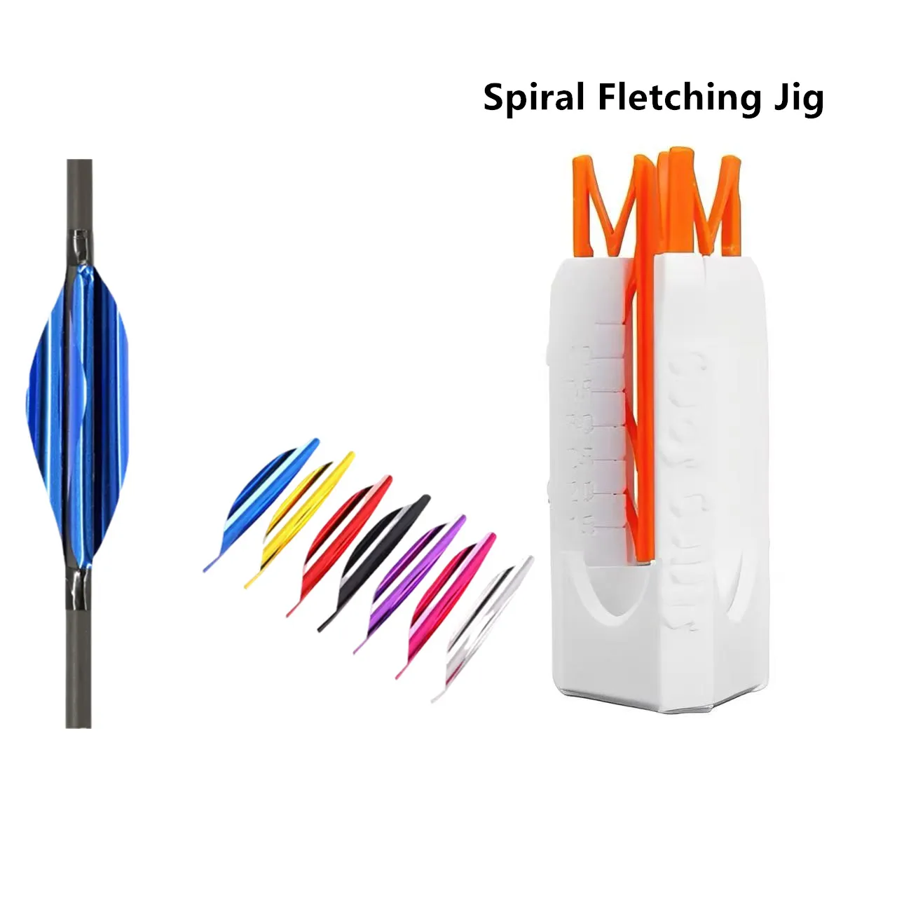 

Новый 3D спиральный приспособление для стрельбы из лука, АБС-пластик, лопатка для стрельбы, инструмент «сделай сам» для ID 3,2/4,2/6,2 мм OD4/8 мм, стрелочный вал