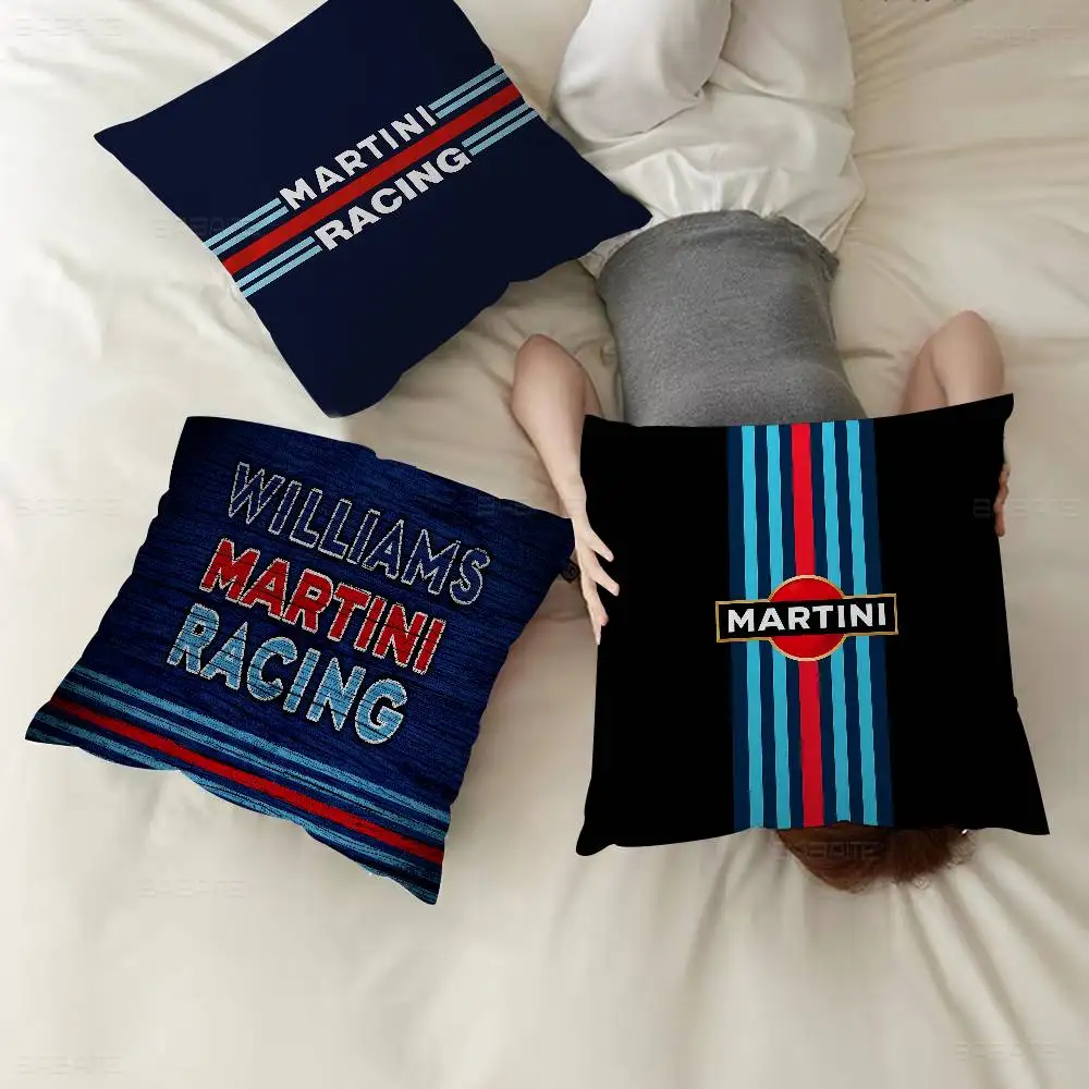 M-Martinis سباق وسادة هدية ديكور غرفة نوم المنزل أريكة غطاء وسادة السيارة 45x45 #1