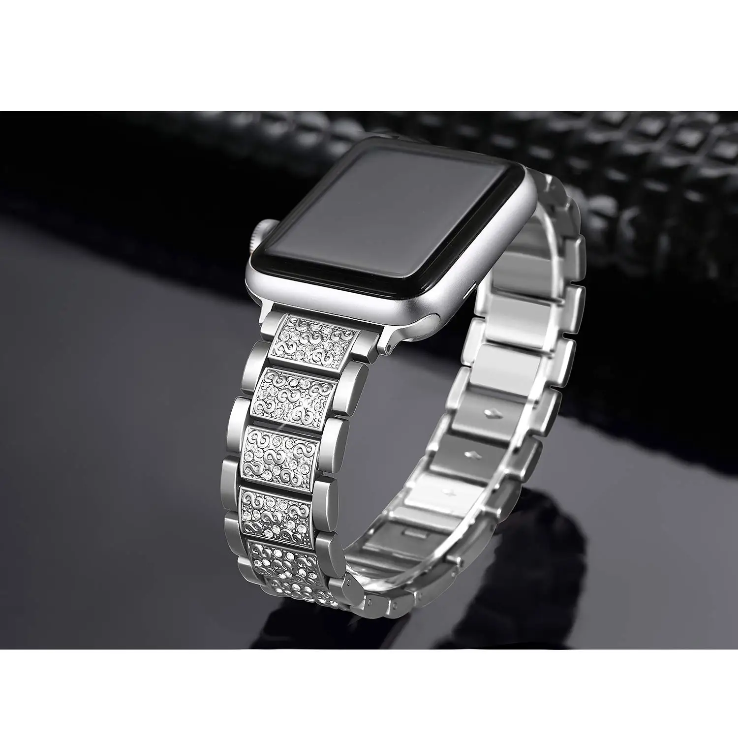 Bling Diamond Strap for Apple Watch Ultra 2 49mm Band 46mm 40mm 45mm 44mm 41mm 42mm  for Iwatch Series 10 9 8 7 6 Women Bracelet