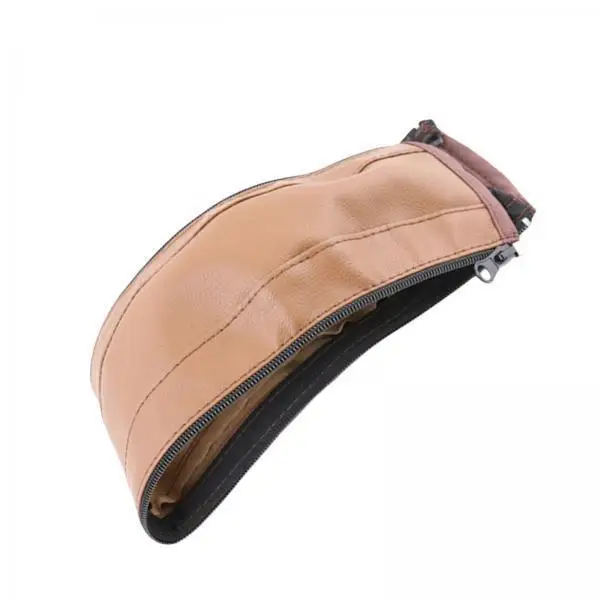 Protective Stroller Handlebar Cover PU Leather Universal Armrest Case with Zipper Easy Clean Waterproof Pushchair