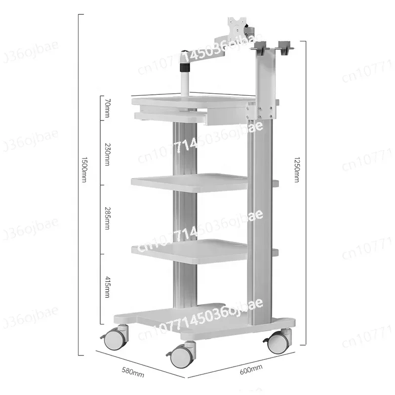 

Medical Endoscope Cart, Equipment Cart for Sale, Mobile Laparoscopic Tower, 4th Floor