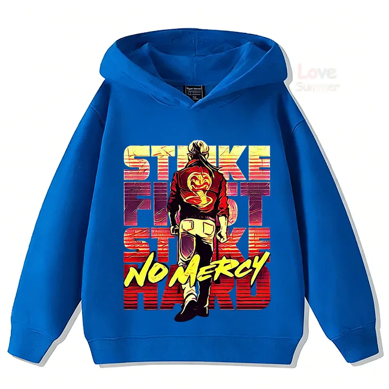 Herbst Cobra Kai Lustige Kinder-Hoodies, Kinder-Sweatshirt, Streetwear für Jungen und Mädchen, Grafik, lässiger Sport-Pullover – Detail 11