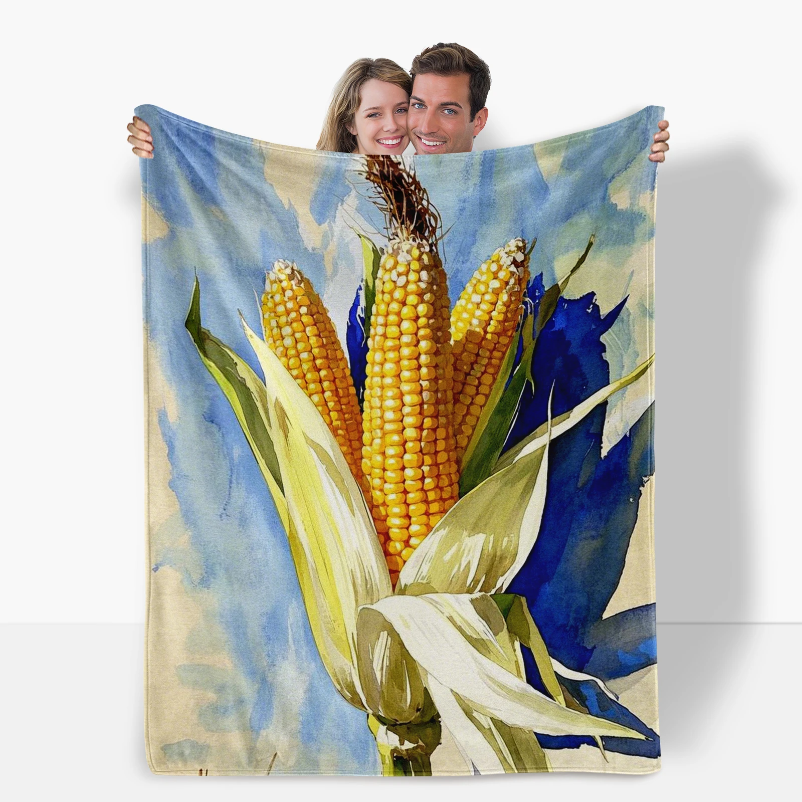 Realistic Corn Pattern Blanket Invites Nature And Creativity Into Your Home Ideal For Family Decor