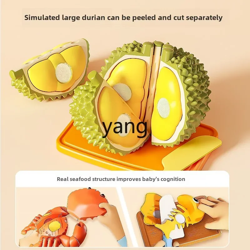 CX Fruit Cut Le Toy Girl Baby Cut Vegetables Durian Children Play House Kitchen Set