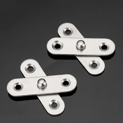 10Pcs Stainless Hidden Hinge Steel Hidden Hinge Rotatable Door Hinge Adjustable Up Down Hinge Furniture Hardware