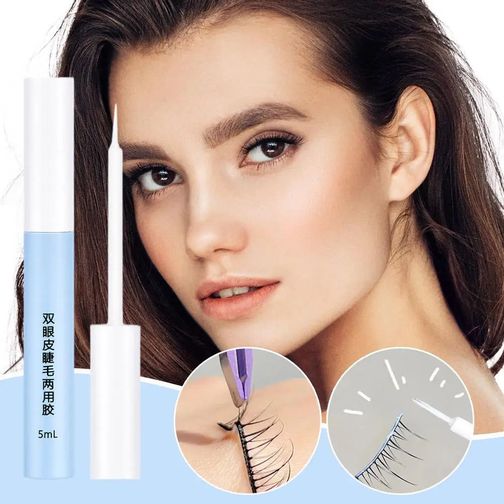 5ml Wimpern kleber wasserdicht schnell trocknender Kleber Falsch kleber klar schwarz Wimpern kleber Verlängerung gefälschte kosmetische Wimpern Make-up c9q3