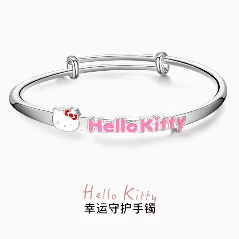 Sanrio Hello Kitty Push-pull Bransoletka Lucky Guardian Alloy Anime Bransoletka Dziewczyna Urodziny Prezent Świąteczny