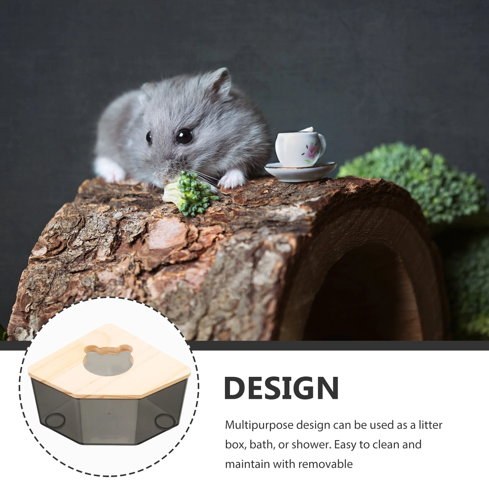 

Hamster Sand Bathroom Acrylic Pet Bath Box For Guinea Pig Chinchilla Gerbil Dust Bathtub Smooth Edges Durable Litter Container