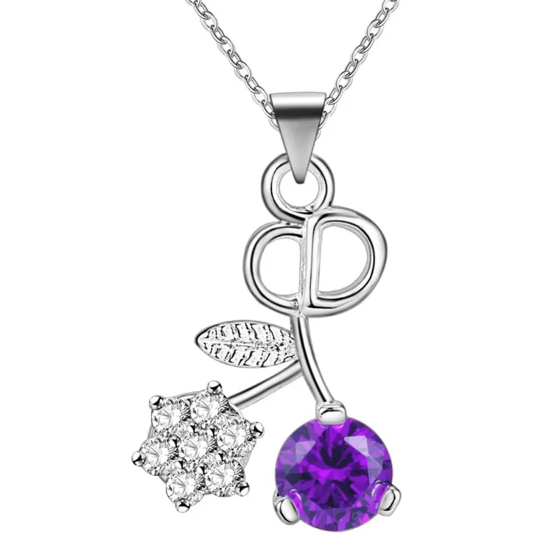 Neue 925 Sterling Silber Halskette mit Anhänger für Damen Hochzeit Verlobung Schmuck Hochwertige Mode Urlaubsgeschenke Party