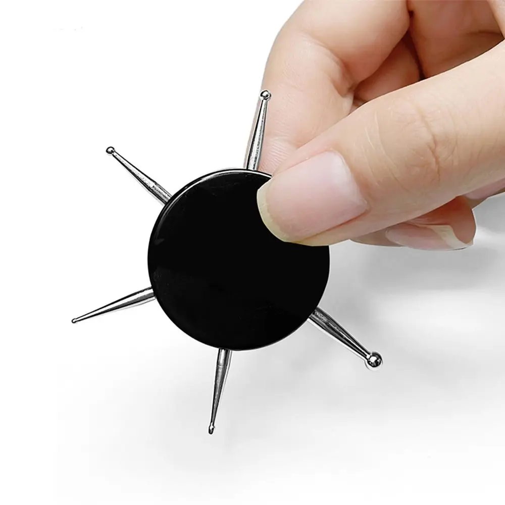 6 Head Nail Art Dotting Tools Disc Nail Drill Point Nail Tools Dot Painting Tools Nail Point Drill Pen DIY Art