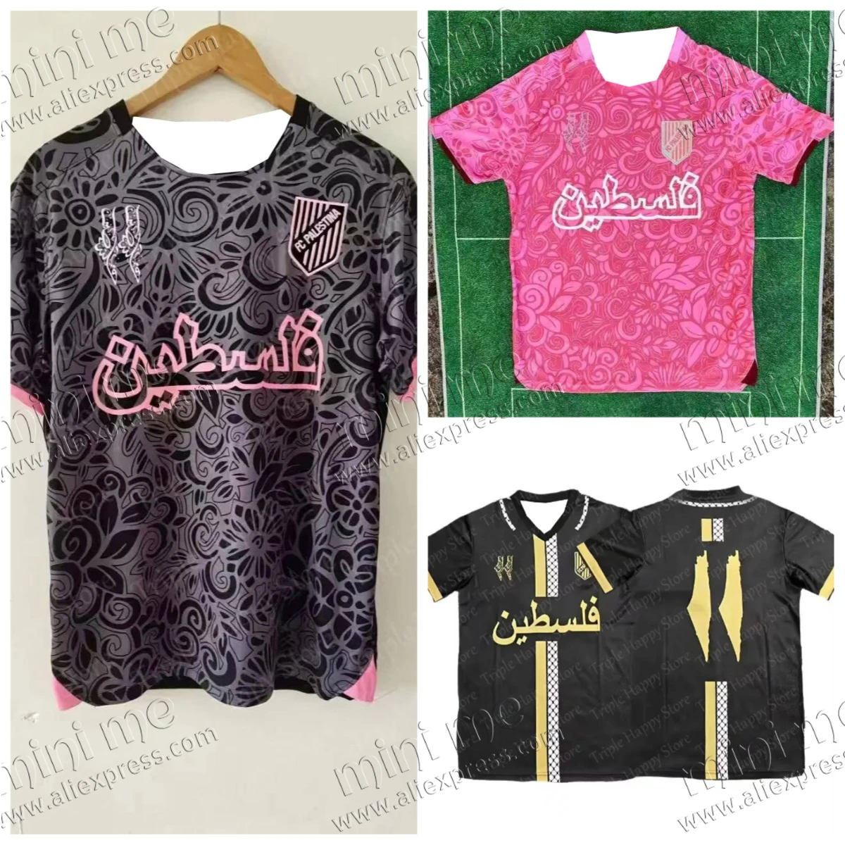 

2025 Hot-selling New Palestine Football Shirt T-shirt Unisex Outdoor Leisure Training Breathable Quick-drying Short-sleeved Top