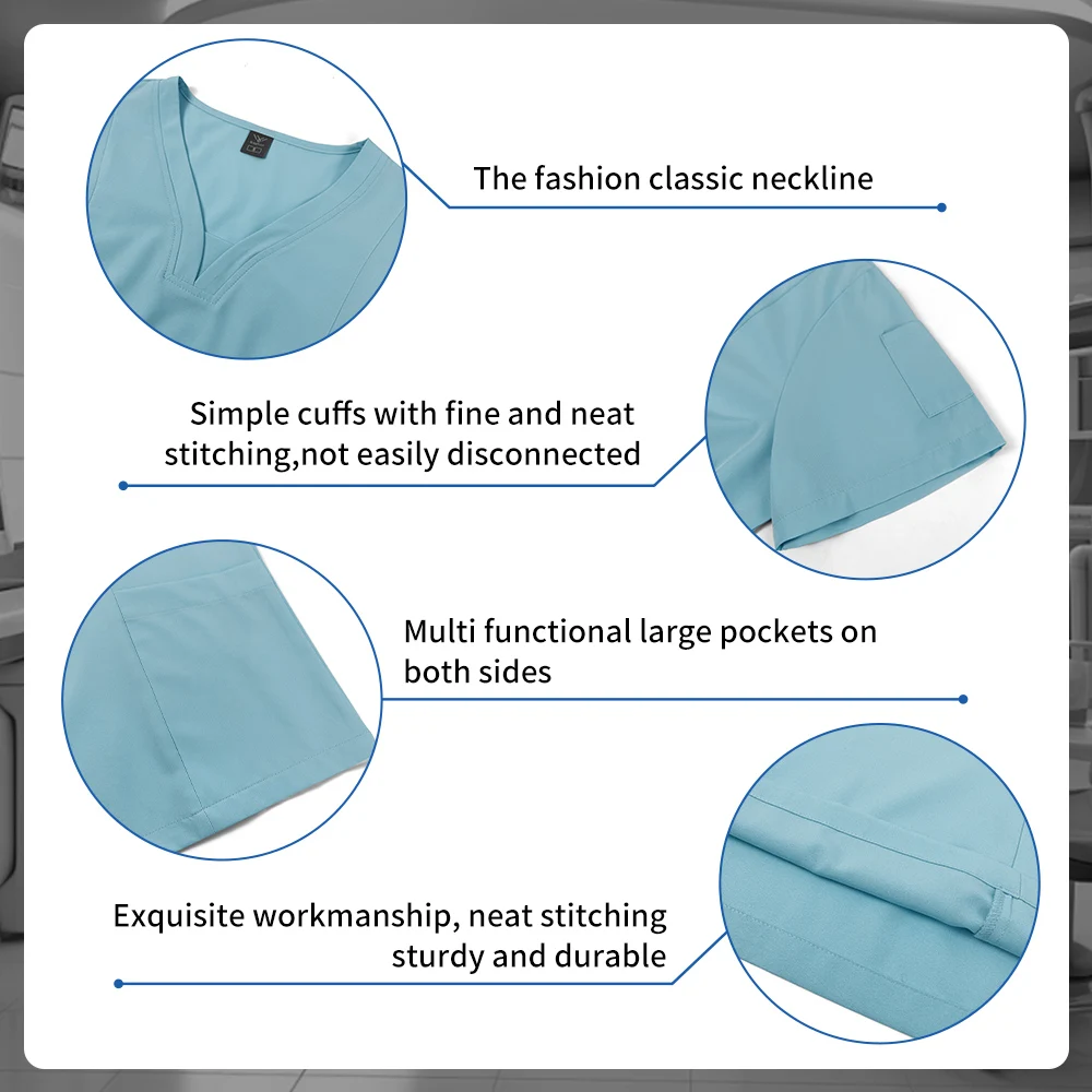 Pet Klinik Veterinär Peeling Anzüge Frauen Medizinische Set Chirurgische Pflege Uniform Kurzarm Peeling Set Spa Uniform Arzt Arbeitskleidung
