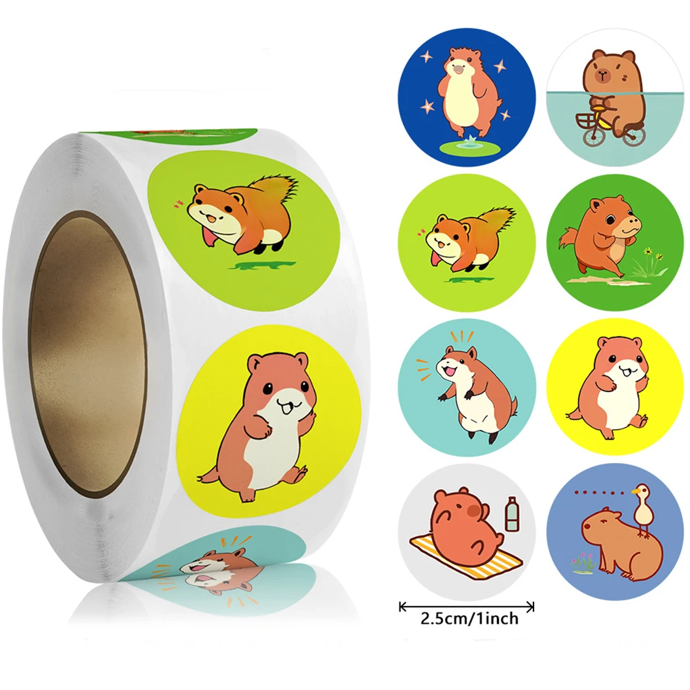 

100-500pcs Animals Encourage Children Paper Sticker Thank You Sticker Gift Sealing Labels Stationery Decoration Scrapbooking
