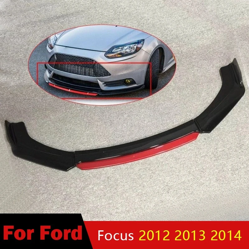 

Для Ford Focus 2012 2013 2014, передний бампер, спойлер, сплиттер, нижняя защита, передняя модификация объемного звучания, нижняя лопата, комплект кузова