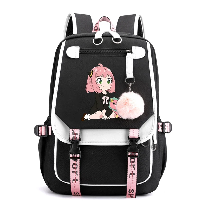 New Personality Creative Backpack Anime Anya Forger Printing Schoolbag Friends Women Men\'S Shoulder Travel Bag