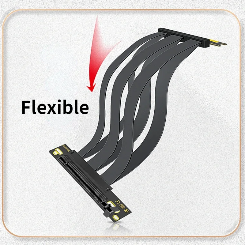 Adt-link pci-e 5.0 16x riser cabo 90 graus 180 graus pci express 5.0 cabo de extensão da placa gráfica gen5 para adaptador gpu atx