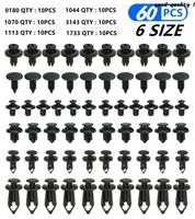 6 Size 60Pcs Auto Fastener Clips for Hummer H1 H2 H3 H3T H5 H6
