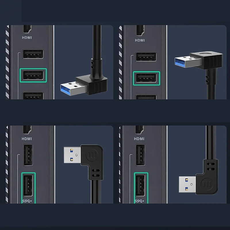 USB3.0 Extension Cable USB Male to Female Cord,with Screw Hole Panel, Supports Charging and High Speed Data Transfer, N58E