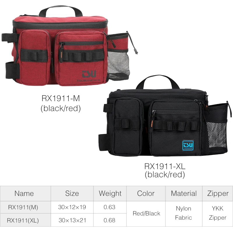 FISHERMAN ロング　ジグ　バッグ TSURINOYA Multifunction Fishing Bag RX1911 Large Capacity Waist