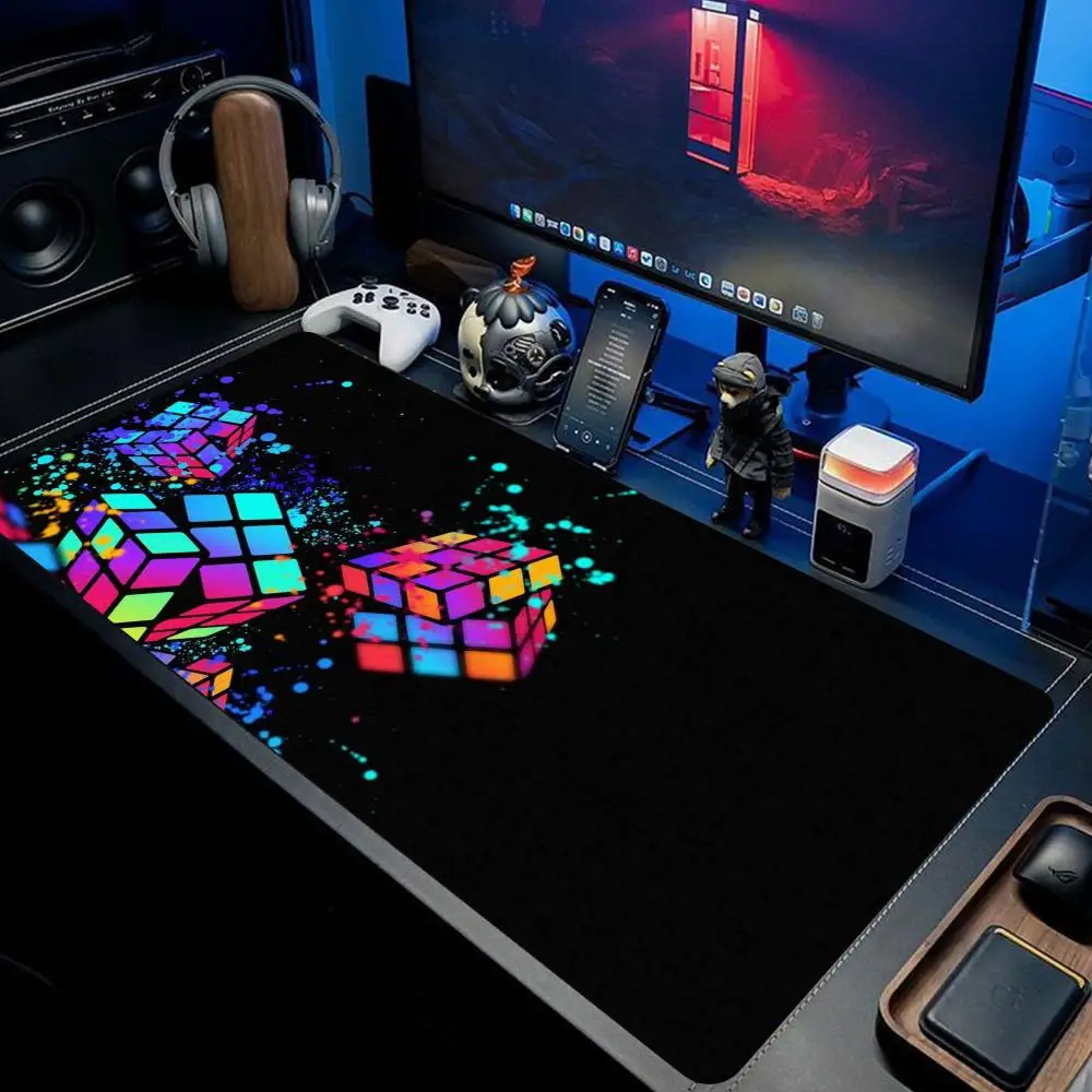 

Little Rubik's Cube Mouse Pad large keyboard mouse desk pad non-slip rubber gaming mouse pad laptop mouse carpet