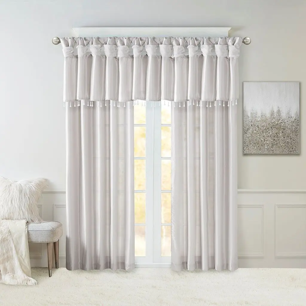 

Twist Tab Lined Window Curtain Panel(Only 1 Pc Panel)