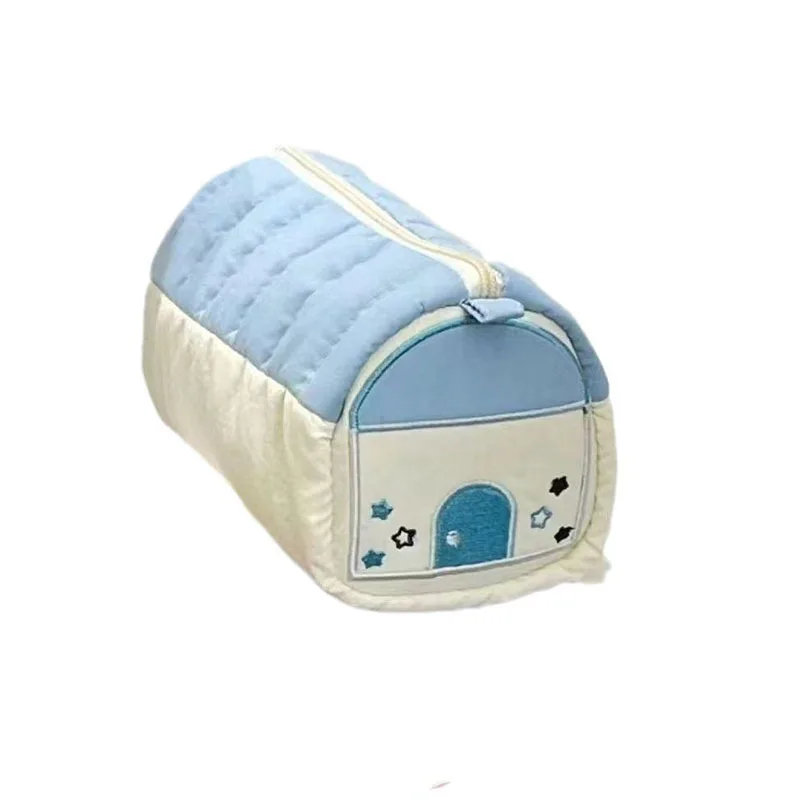 Estuche para lápices con diseño de casa pequeña, caja de papelería pequeña y bonita, bolsa de almacenamiento de nicho para estudiantes de gran capacidad, superventas