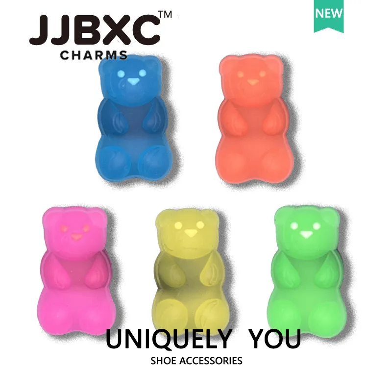 Jjbxc CHARM Shoe Buckle Shoe Accessories Candy Bear DIY Fashion Shoes Accessories