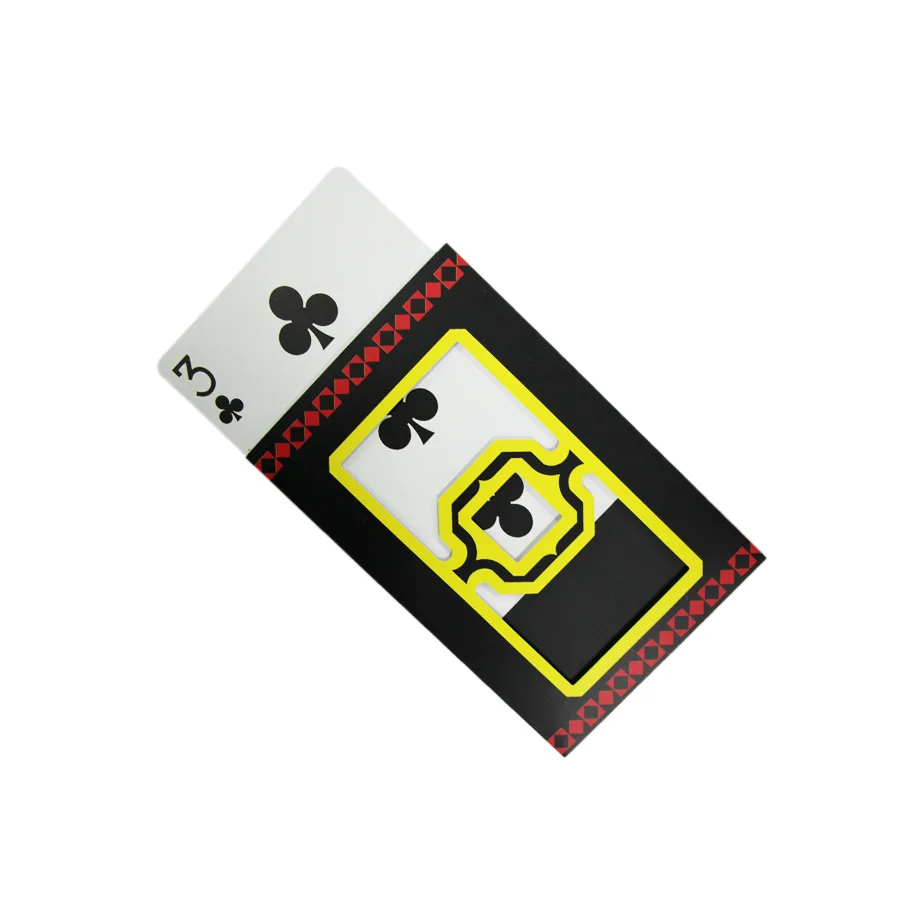 large size Automatic Three Card Monte (J To 3 ) Cards Magic Trick 18*12cm  Magic Props Accessories Cards For Tricks