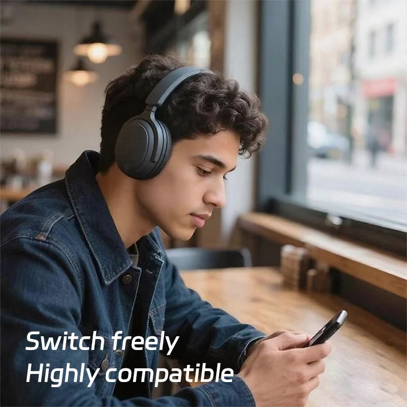 

Bluetooth Earphone, Wireless Over-Ear Gaming Earphone, Ultra-Long Battery Life, Low-Frequency Sports Noise-Cancelling Earphone