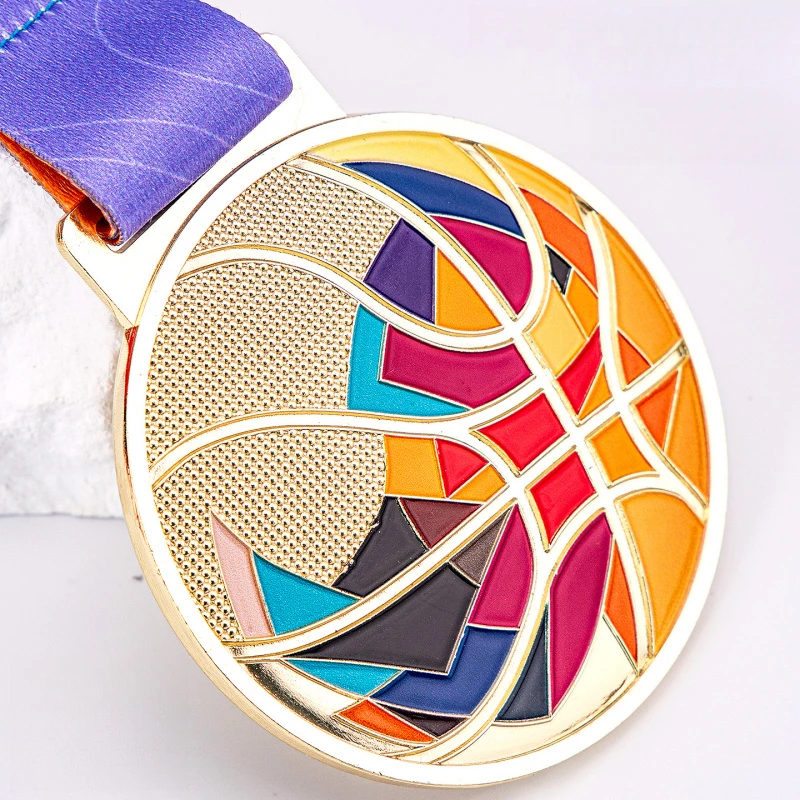 

Basketball competition metal medals sports commemorative plaques children students gold, silver and bronze medals