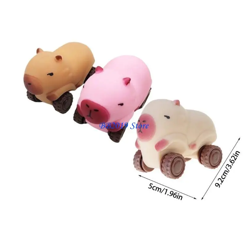 Q0KB Đồ chơi xe thư giãn Capybara đáng yêu với các thiết kế thanh lịch và có thể cấp phép sử dụng