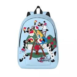 Regalo Alice Multi scomparto borsa Disney Alice nel paese delle meraviglie Film leggero Teen Girl Boy Men Women Adult Schoolbag Campus